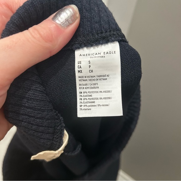 American Eagle Blue Flare Leg Stretchy Pants-Sm - Picture 6 of 6